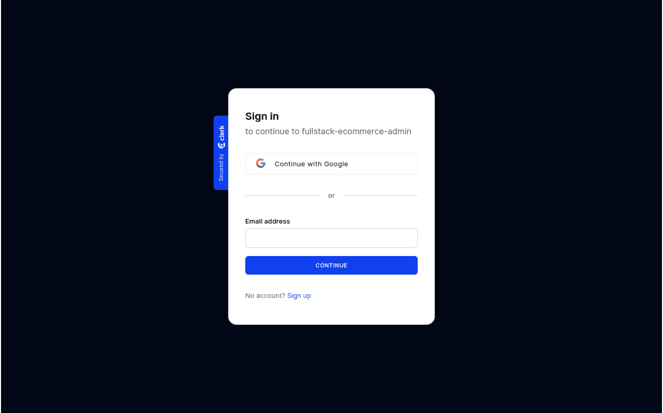 Next.js Ecommerce Application Admin Version